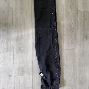 Black Studded Women's Jeans